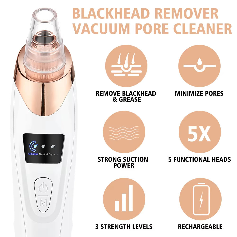 Electric Professional Blackhead Remover Black Pimple Blemish Beauty Women Skin Care Facial Cleaning Pimple Remover Tool Kit Electric Professional Blackhead Remover Black Pimple Blemish Beauty Women Skin Care Facial Cleaning Pimple Remover Tool Kit
